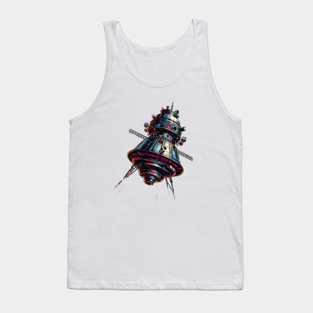 Vostok - Dawn of Human Spaceflight Tank Top by Graphic Wonders Emporium